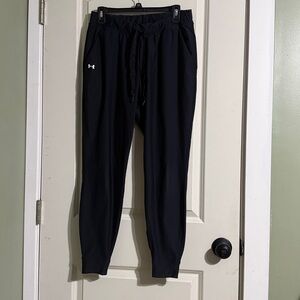 Womens Under Armour Black Tech Joggers. Medium.